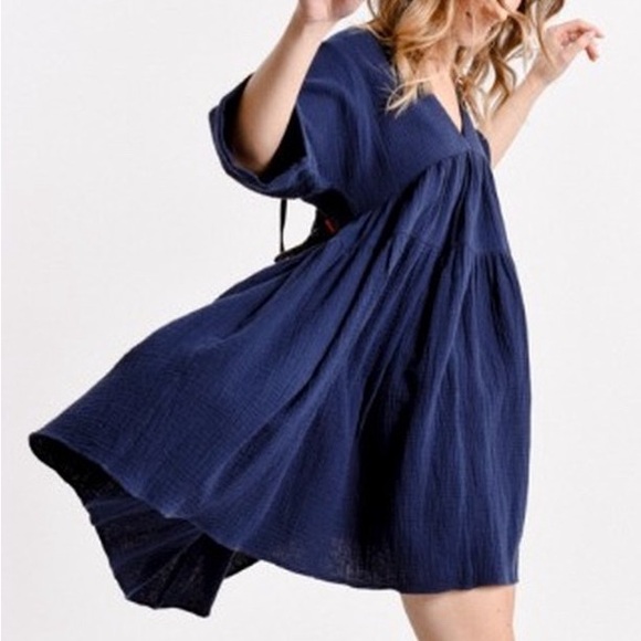 Babydoll dress with pockets - Picture 2 of 7